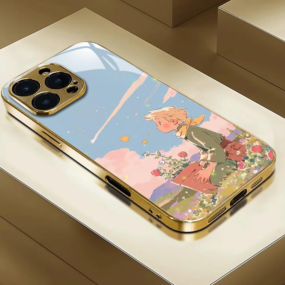 Apple Iphone 15 Pro Max - INS Spiegel-Rosen-Kleiner-Prinz-Handyhülle für iPhone 17 AIR