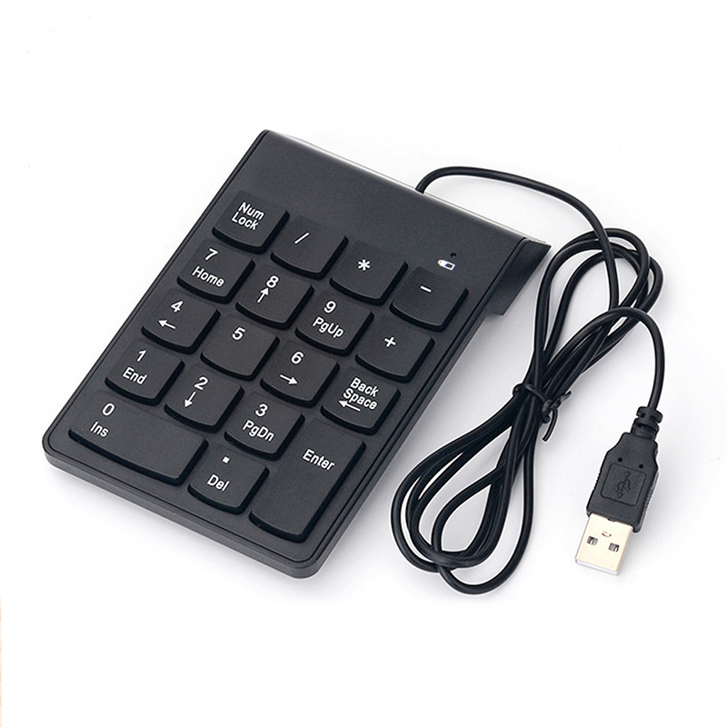 Tablet Accessories Keyboard - Universelle USB-Tastatur mit Kabel, Mini-Stil, 18