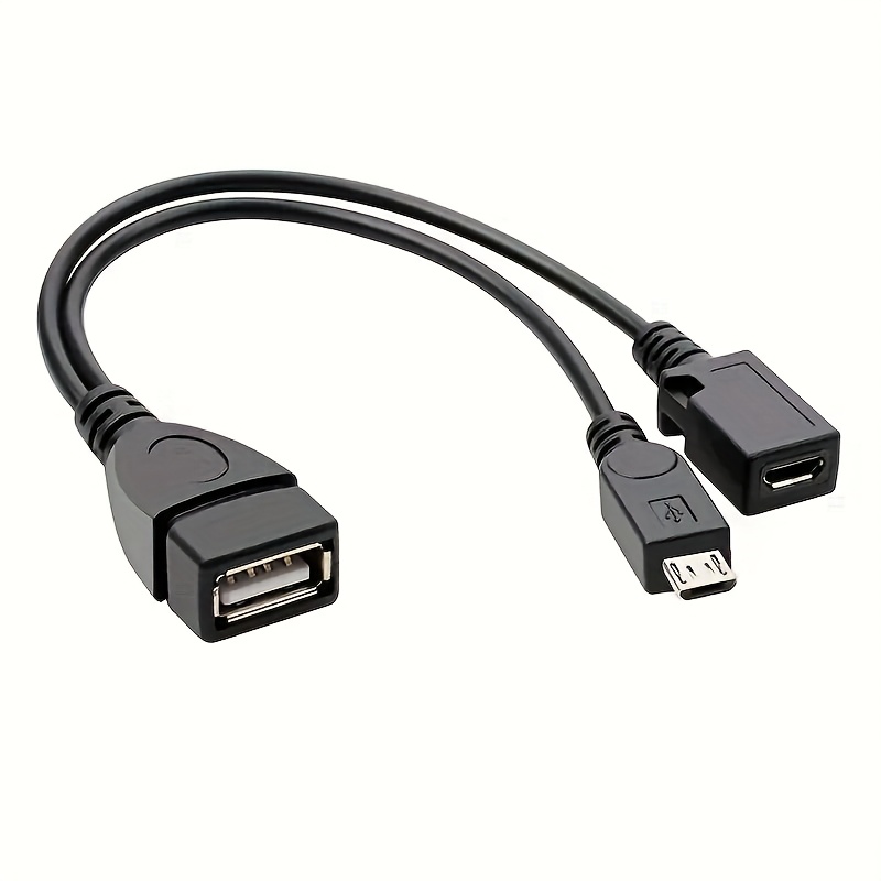 Tablet Tech Accessories - 2-in-1 OTG USB auf Micro-USB-Splitter-Adapter für