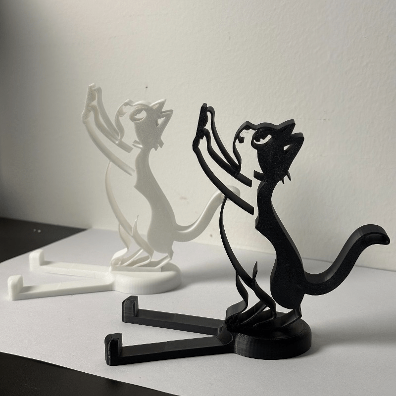 Abstrakter Hohllinien-Katzen-H – Tablet Stand Accessories Bewertung und Preis