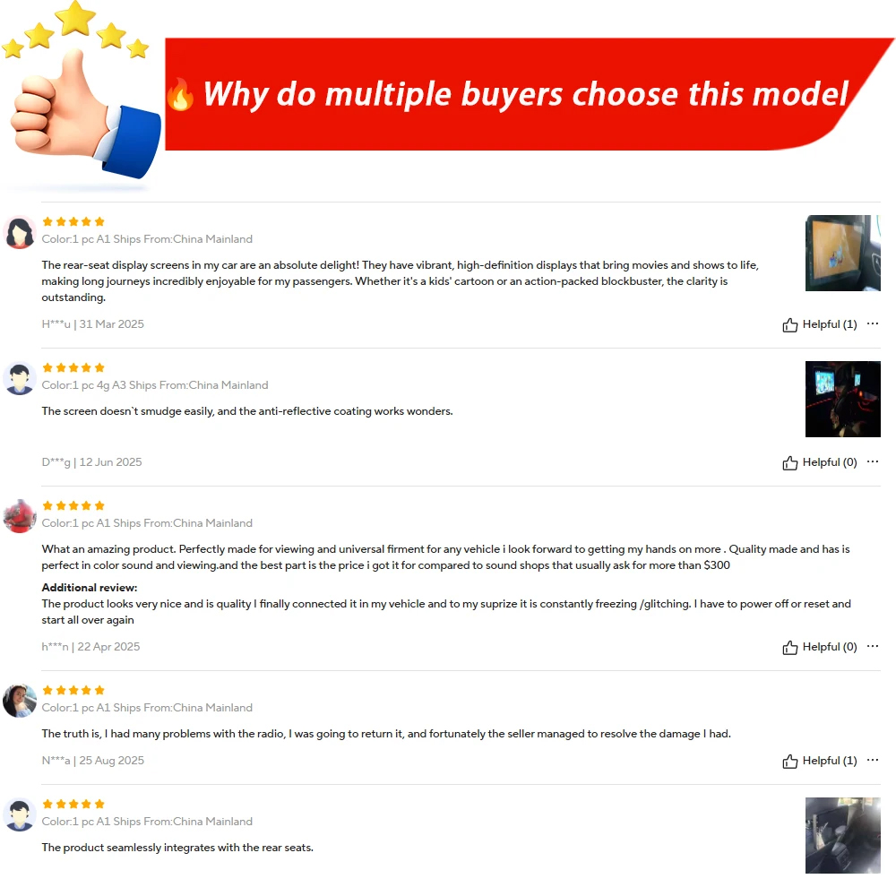 1280*720 HD Auto Kopfstütze Mo – Ram Tablet Accessories Bewertung und Preis